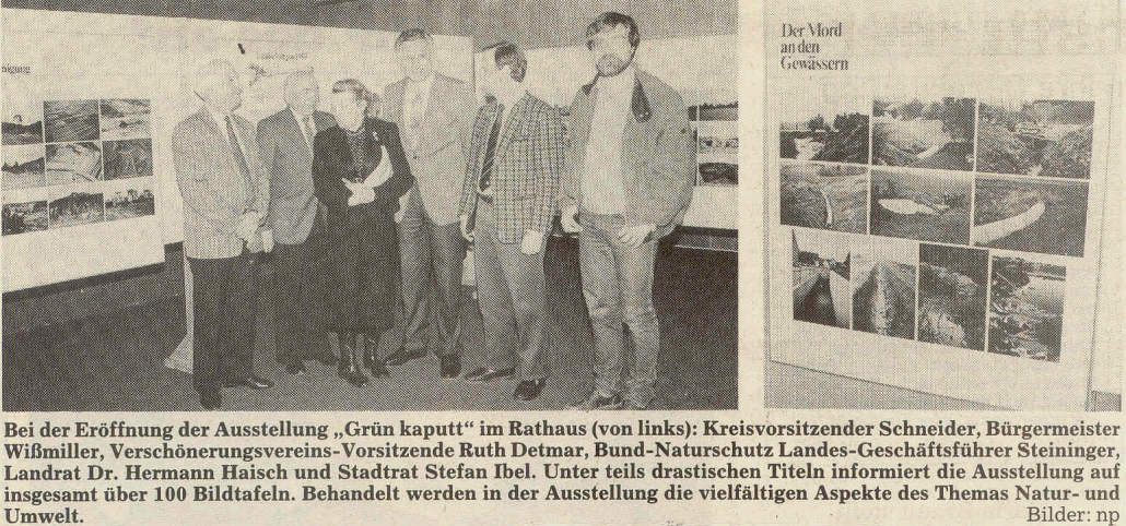 Mindelheimer Zeitung: Ausstellungseröffnung "Grün kaputt"