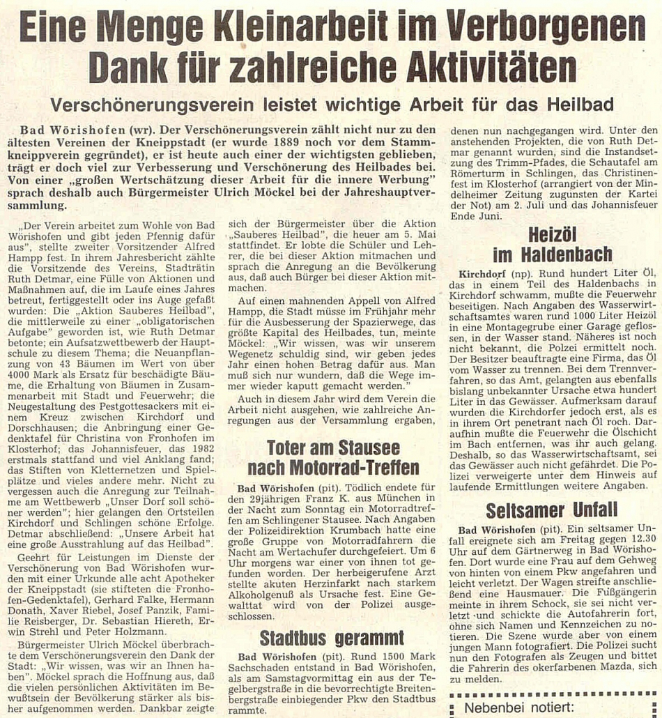 Mindelheimer Zeitung: Eine Menge Kleinarbeit im Verborgenen