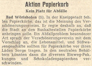Mindelheimer Zeitung: Aktion Papierkorb