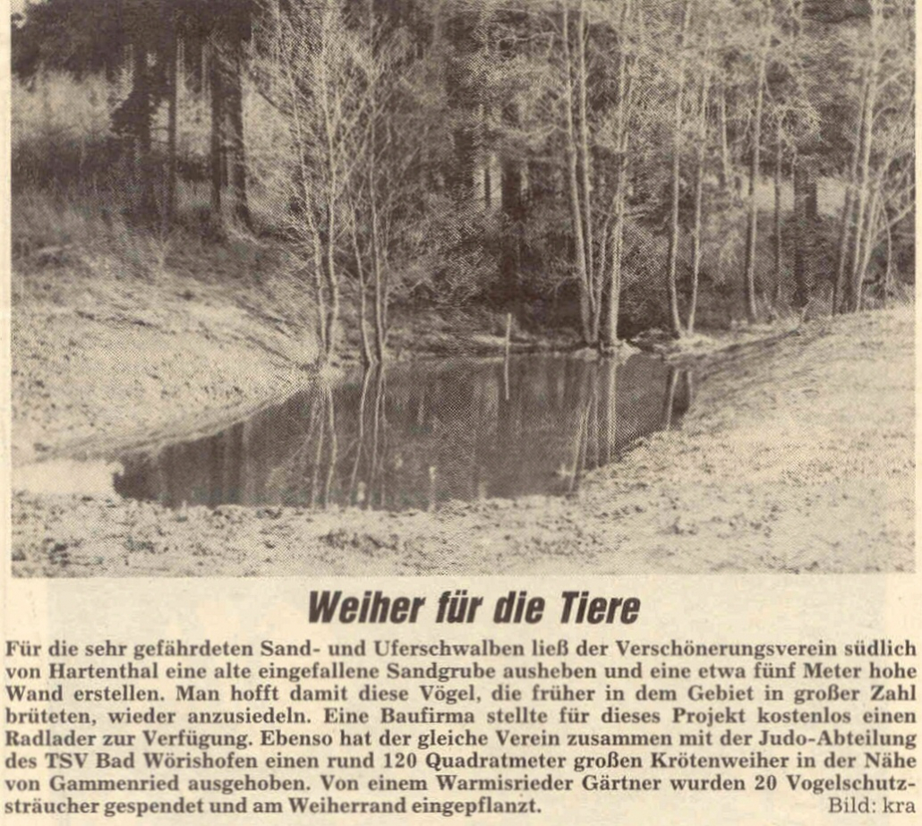Mindelheimer Zeitung: Weiher für die Tiere