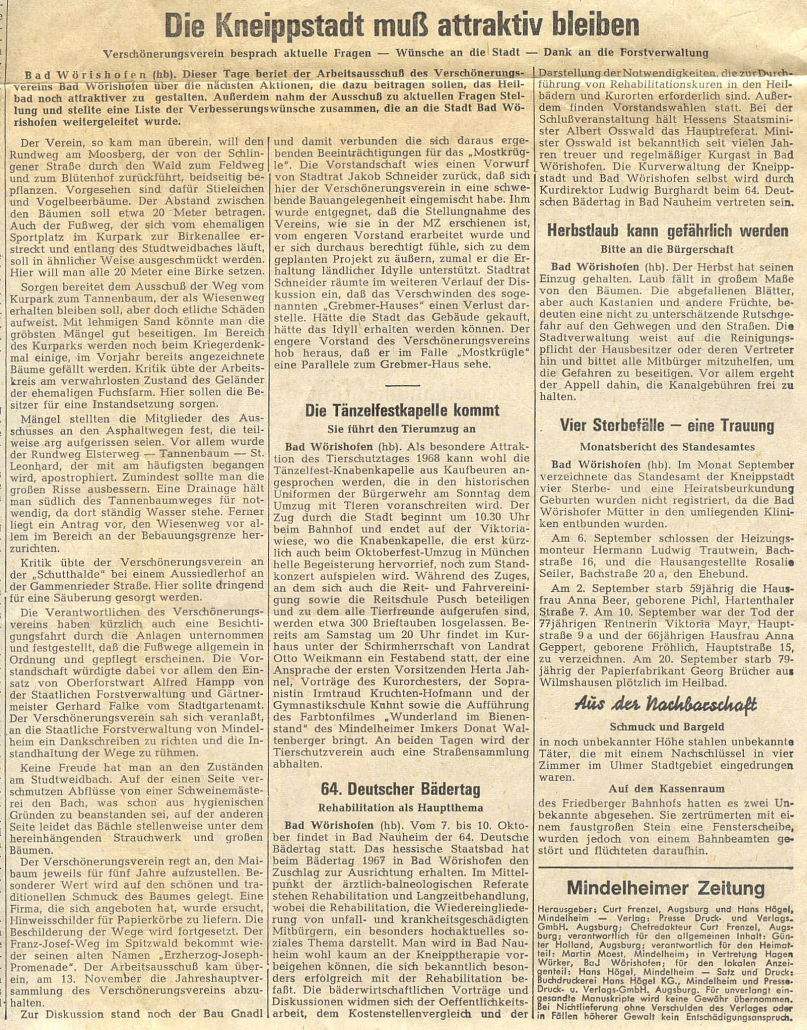 Mindelheimer Zeitung: Die Stadt muss attraktiv bleiben