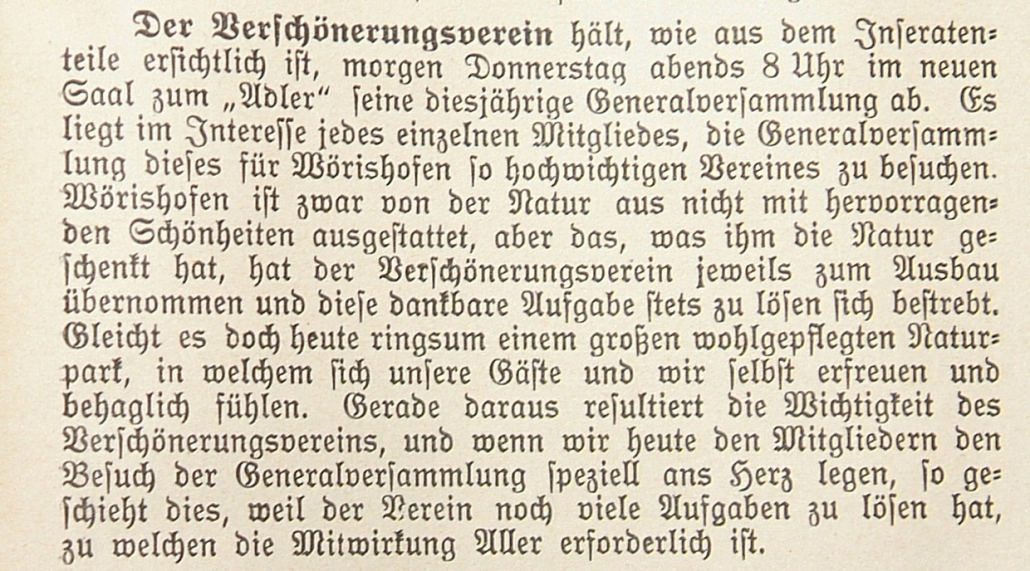 Mindelheimer Zeitung: Ankündigung Generalversammlung