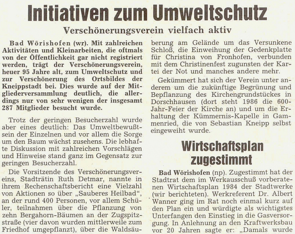 Mindelheimer Zeitung: Initiativen zum Umweltschutz