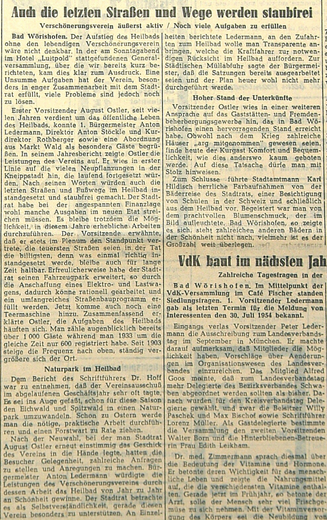 Mindelheimer Zeitung: Auch die letzten Straßen und Wege werden staubfrei