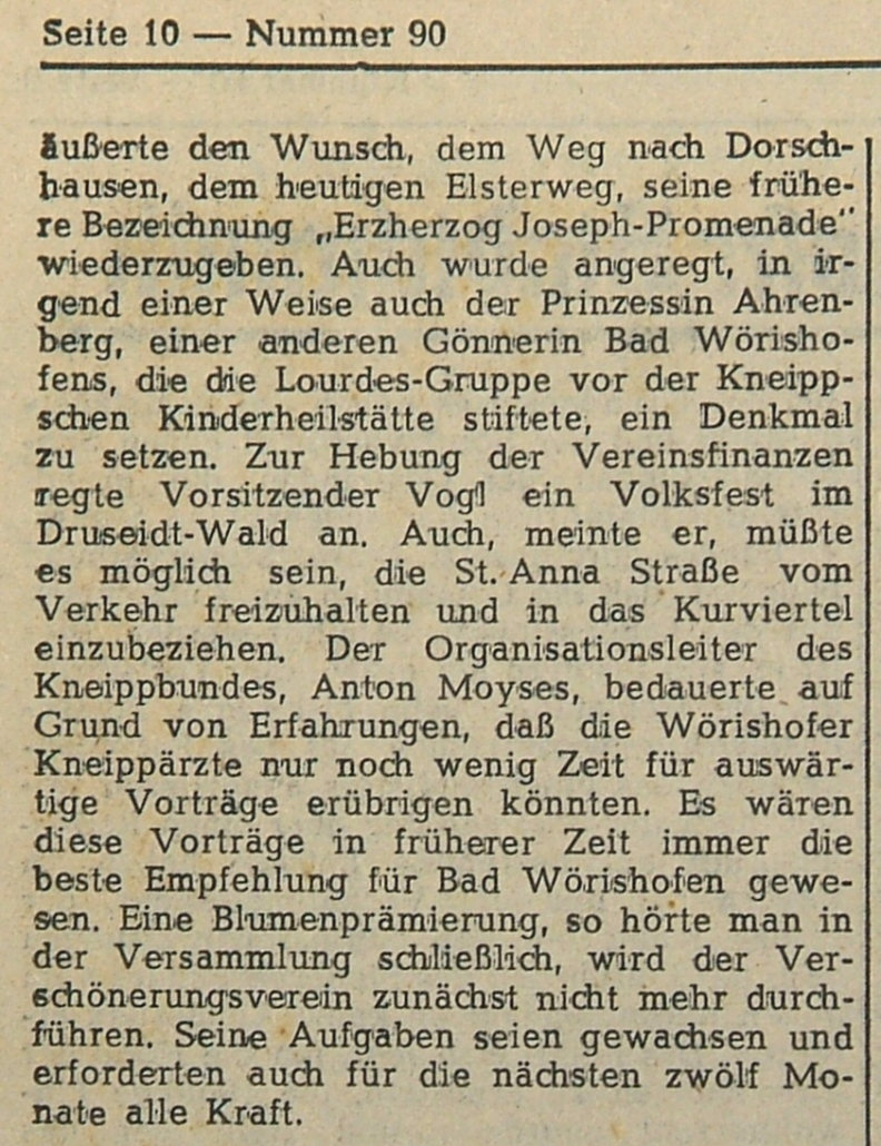 Mindelheimer Zeitung: Verschönerungsverein verdient mehr öffentliches Interesse Teil 2