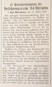 Mindelheimer Zeitung: Bericht Generalversammlung Teil 1