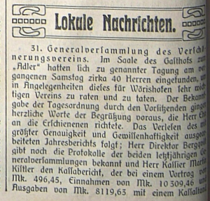 Mindelheimer Zeitung: Bericht Generalversammlung Teil 1
