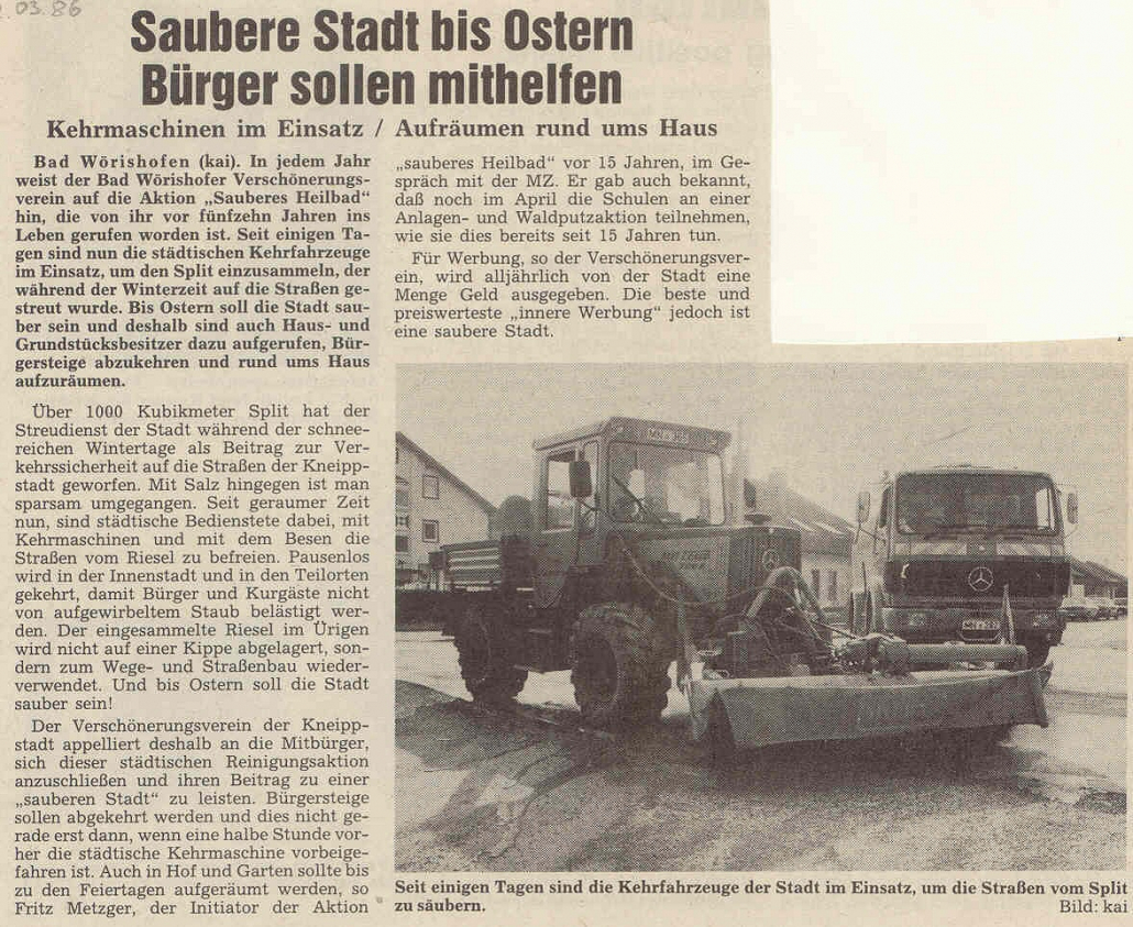 Mindelheimer Zeitung: Saubere Stadt bis Ostern