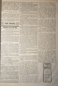 Mindelheimer Zeitung: Jahresbericht 1920