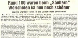 Mindelheimer Zeitung: Rund 100 waren beim "Säubern"