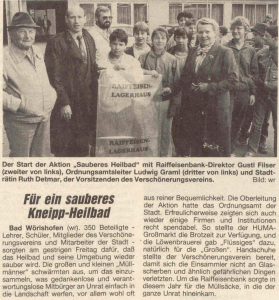Mindelheimer Zeitung: Aktion Sauberes Heilbad
