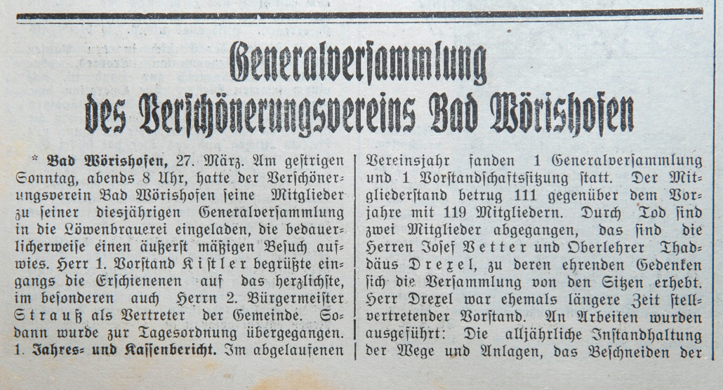 Mindelheimer Zeitung: Ladung zur Generalversammlung