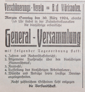Mindelheimer Zeitung: Ankündigung Generalversammlung
