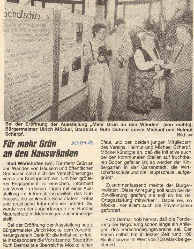 Mindelheimer Zeitung: Für mehr Grün an den Hauswänden