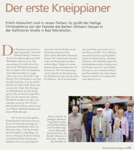 Bad Wörishofen Magazin 2012: Der erste Kneippianer