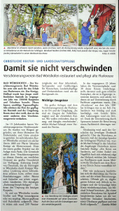 Katholische Sonntagszeitung / 6.04.2019: Pflege alter Flurkreuze