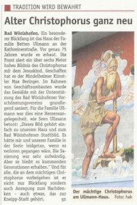 Gästezeitung August 2012: Alter Christopherus ganz neu