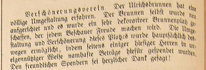 Mindelheimer Zeitung: Ulrichbrunnen