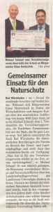 Mindelheimer Zeitung 2001.20.10: Gemeinsamer Einsatz für den Naturschutz
