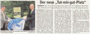 Mindelheimer Zeitung / 06.08.2014: "Der neue Tun-mir-gut-Platz"