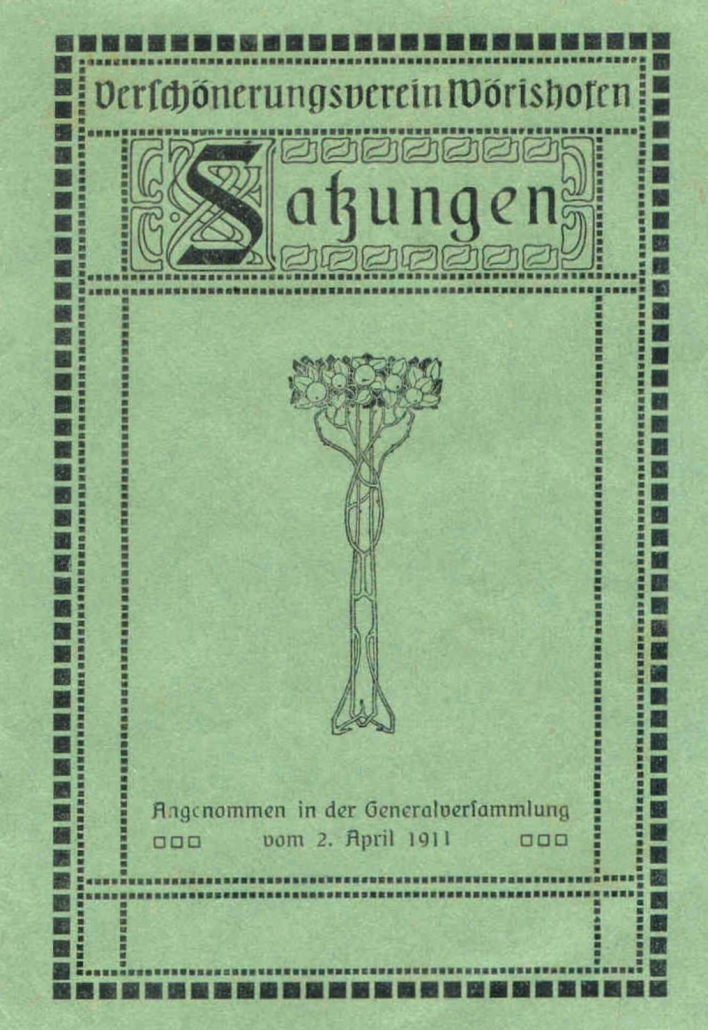 Historische Satzung von 1911 -1
