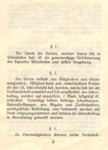 Historische Satzung von 1911 -3