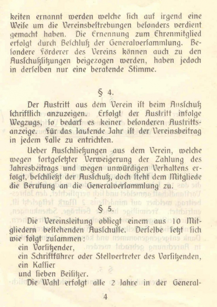 Historische Satzung von 1911 -4