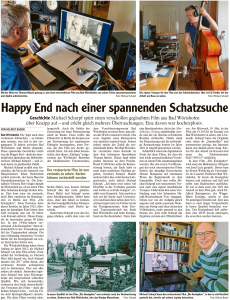 Mindelheimer Zeitung / 14.05.22: Happy End nach einer Schatzsuche