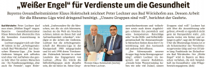 2023-01-24_Mindelheimer Zeitung Peter Lochner: „Weißer Engel“ für Verdienste um die Gesundheit