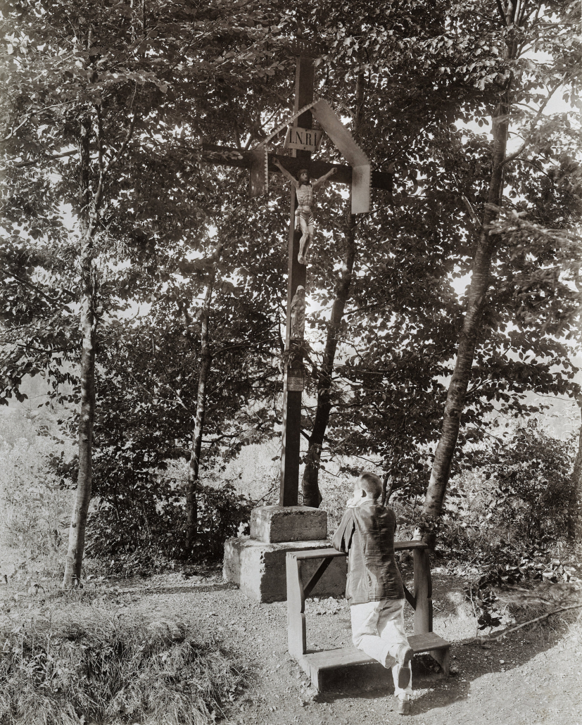 4296 Spazierweg Schöneschach Kreuz 211 Spazierweg Schöneschach Kreuz um 1900